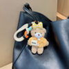 oly-f982a58f7c023c3539bac4e00ad8a262 Wholesale Plush Cartoon Bow Sweater Bear Keychain Car Key Accessory Birthday Gift For Girls