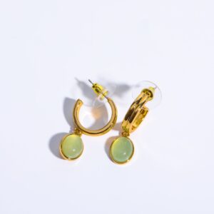Green aventurine earrings