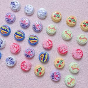 Wholesale Cute Cartoon Pony Acrylic Bottle Cap Beads DIY Phone Charm Bag Accessory Craft Supply Gift OLY Exclusive