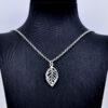 oly-f9e735dc9ab635b50c39fd658884b606 Wholesale Plated Zinc Alloy Leaf Pendant Earrings And Necklace Set Korean Minimalist Hollow Out Style Fashion Jewelry For Women