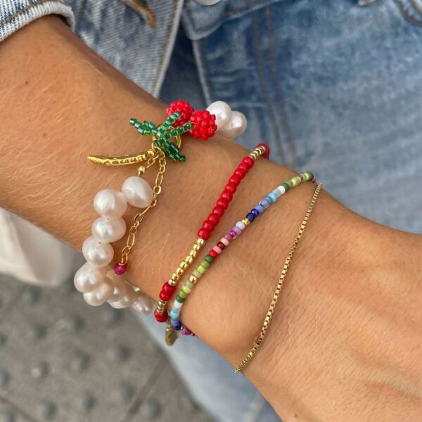Wholesale Stainless Steel Electroplated Bohemian Feather Beaded Bracelet Dark Blue Fashion Jewelry Accessory Gift