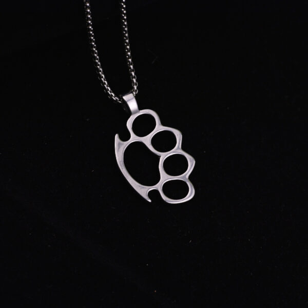 oly-fa4310b6c4b765efa99ac36a428576e1 Wholesale Trendy Punk Hip Hop Tiger Claw Stainless Steel Pendant Necklace Unisex Streetwear Fashion Accessory