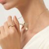 Wholesale Finish Drop Pearl Necklace Electroplating Copper With Sparkling Crystals Elegant Everyday Jewelry Gift For Women