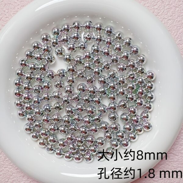 Wholesale Silver Acrylic Star Heart Loose Beads for DIY Jewelry Making, Bag Charm, Phone Charm, Fashion Accessory