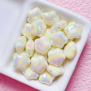 08-light yellow / Size is about 14mm, hole diameter is about 2.0mm