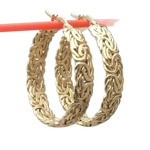 oly-fb1a14c633b657cc738f3c17de3363e1 Wholesale Chic Geometric Matte Brushed Hoop Earrings For Women Zinc Alloy Stylish Jewelry Accessory Boutique Resale