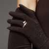 Wholesale Trendy Leaf Branch Zircon Open Ring Stainless Steel Electroplated Plated Jewelry Accessory For Gift