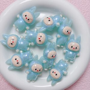 02-light blue / Size is about 40*25mm, hole diameter is about 4mm