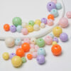 oly-fb8014d839e244109ad5b247556676c3 Wholesale Colorful Cream Candy Macaron Acrylic Round Beads DIY Bracelet Making Jewelry Accessory Stylish Loose Beads for Boutique Resale
