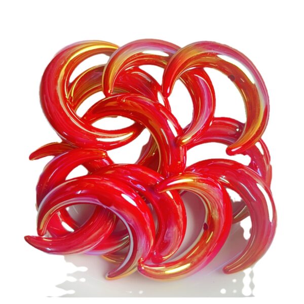 Wholesale Acrylic UV Plated Luminous Moon Beads DIY Jewelry Accessory for Phone Charm and Car Keychain Boutique Resale
