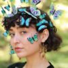 Wholesale Alloy Retro Hollow Butterfly Moon Star Earrings For Women Stylish Jewelry Accessory Party Everyday Gift