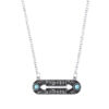 oly-fc33df7f4039b8f192e914f7758926ca Wholesale Vintage Turquoise Arrow Pendant Necklace With Antique Silver Finish And Geometric Hollow Design A Trendy Jewelry Accessory