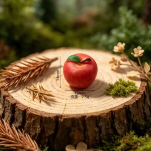 3d red apple