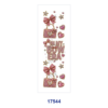 Wholesale 2/8/16pcs Coquette Bow Pink Rhinestone Girl Style Pen and Bookmark Stickers UV DTF Wraps