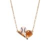 oly-fc76b14a6cd8ced97cd07f9682f15ff6 Wholesale Copper Electroplated Ballet Sports Theme Charm Necklace Fashion Jewelry Accessory For Boutique Resale