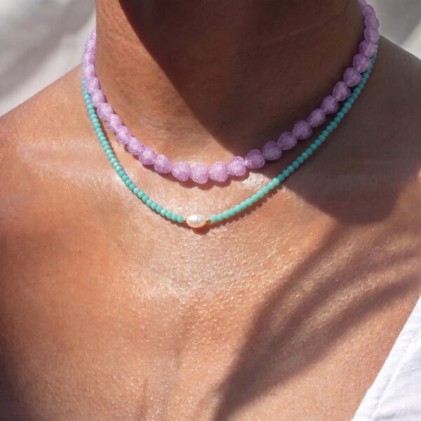 oly-fc7af730713b1d58d5cd2cb77206af64 Wholesale Colorful Fruit Beaded Necklace Gilt Copper Trendy Summer Party Jewelry Accessory