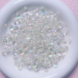 05-transparent white / Size is about 28mm, hole diameter is about 2.5mm (sold by the piece)