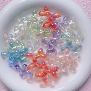 09-randomly mixed colors / Size is about 28mm, hole diameter is about 2.5mm (sold by the piece)
