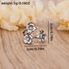 oly-fdb438fadb473a2e25ea37b06139283f Wholesale Vintage Flower Open Ring Adjustable Silver Alloy Jewelry Accessory Gift For Women