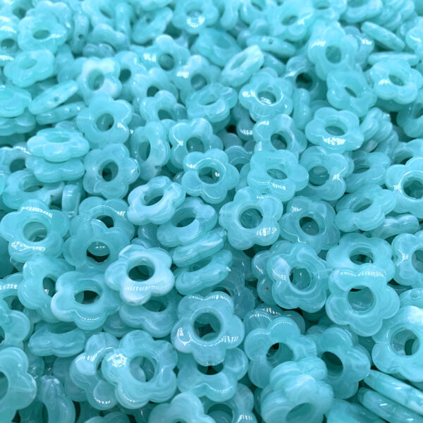 oly-feb4cd92ba6689901b78e7db44b9c601 Wholesale Retro Gradient 5-Petal Flower Acrylic Loose Beads DIY Earring & Hair Accessory Craft Supply for Boutique Resale