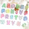 oly-fed6f4628bc5301bd6e605a29b3c0184 Wholesale Acrylic Electroplated Letter Beads DIY Craft Supply Transparent Alphabet Beads for Jewelry Making