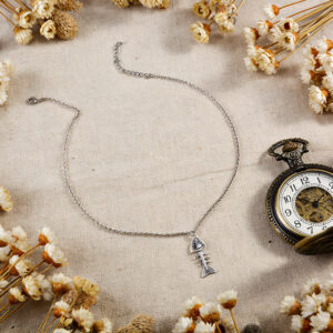 Fish bone necklace