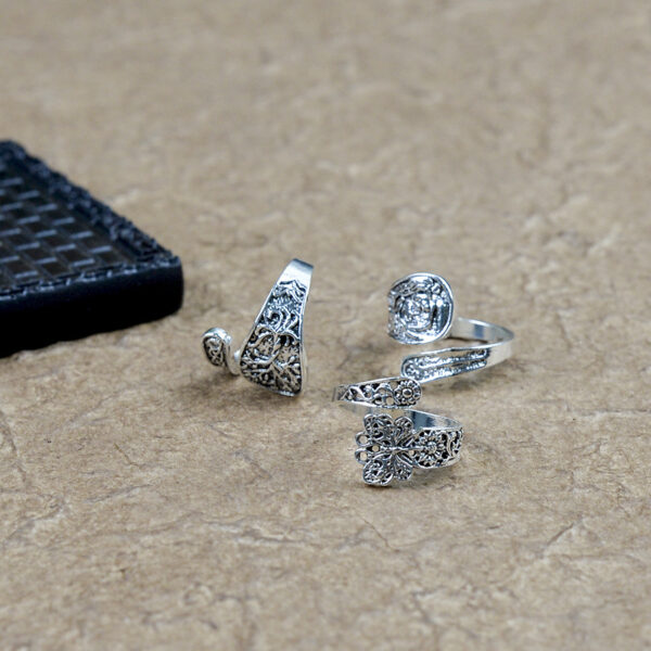 oly-ff4a9bdac24949f89cfd319628c3f3ab Wholesale Vintage Adjustable Open Ring For Women Zinc Alloy Mother Daughter Love Engraved Pattern Fashion Accessory Boutique Resale