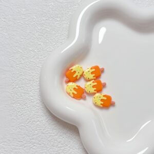 17-orange / Size is about 20*12*5mm, hole diameter is about 2.5mm