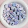 oly-ff7fd2ac5df985e66c2b279d9ce13531 Wholesale Acrylic Drip Oil 3D Cat Paw Beads Light Pink Cartoon Loose Beads for DIY Phone Charm Keychain Jewelry Making Supplies