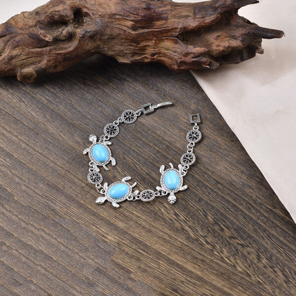 Wholesale Bohemian Turtle Earrings And Necklace Set Turquoise Layered Jewelry Gift Chic Vacation Style Accessory