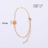oly-ffac6eba95c7d6ed9a7e98721b1deceb Wholesale Chic Flower Design Zircon Pendant Bracelet Women S Birth Flower Fashion Accessory