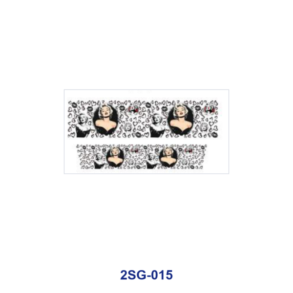 oly-ffc8f41efb6a064ddc4bcd1429990ea8 Wholesale 8pcs Portrait Print & Ghost Letter Floral Pattern 3oz Cup Stickers Wrap OLY Exclusive