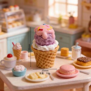 Rainbow shattered ice cream-purple
